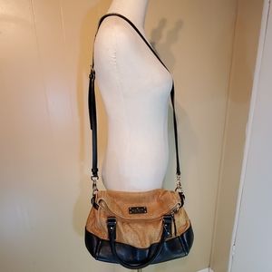Kate Spade Sloan Leather & Weaved  Shoulder Bag